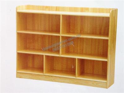 Giá đồ chơi học liệu 8 ô gỗ tự nhiên
