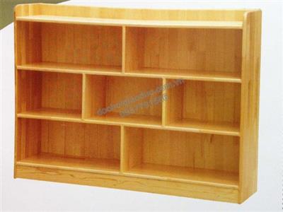 Giá đồ chơi học liệu 7 ô gỗ tự nhiên