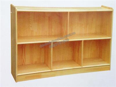 Giá đồ chơi học liệu 5 ô gỗ tự nhiên