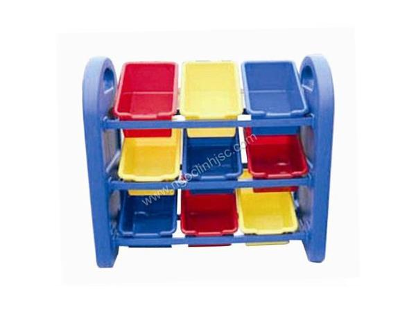 Giá đồ chơi 9 ngăn bằng nhựa