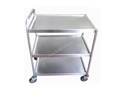 Xe đẩy thức ăn 3 tầng inox