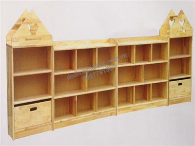 Bộ giá góc đồ chơi 4 khối chim sẻ gỗ tự nhiên