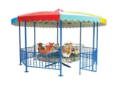 Đu Quay Mâm 9 Con Giống Có Mái Che